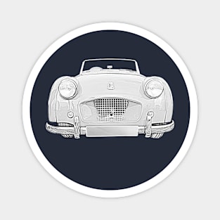 Triumph TR2 1950s British classic car monochrome Magnet